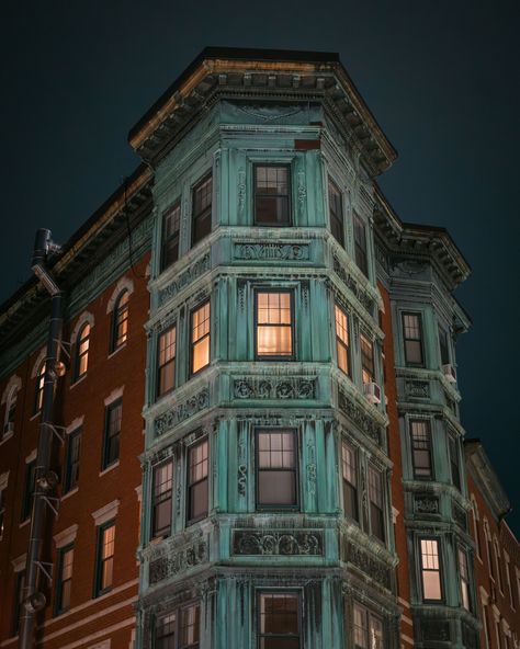 Building at night in the North End, Boston, Massachusetts Boston Massachusetts Travel, North End Boston, Boston North End, Building At Night, Massachusetts Travel, Hotel Motel, White Car, Posters Framed, City Car