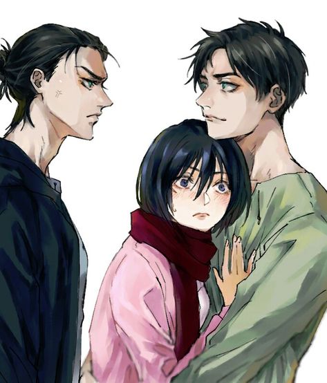 Attack On Titan Comic, Hxh Characters, Eren X Mikasa, Attack On Titan Ships, Titans Anime, Eren And Mikasa, Attack On Titan Eren, Attack On Titan Fanart, Memes Anime