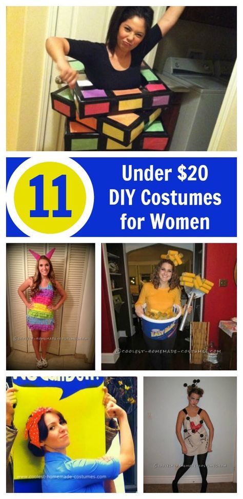 Stand out at the party without breaking the bank in one of these cheap Halloween costume ideas you can make for less than a couple of ten spots. Easy Adult Costumes, Cheap Halloween Costumes Diy, Easy Adult Halloween Costumes, Adult Costumes Diy, Diy Adult Halloween Costumes, Adult Women Halloween Costumes, Halloween Costumes Women Creative, Cheap Halloween Diy, Easy Halloween Costumes For Women