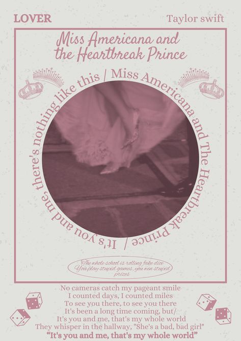 Miss Americana And The Heartbreak, Prince Lyrics, Poster Taylor Swift, Prince Poster, Miss Americana, Taylor Swift Lover, Taylor Lyrics, Graph Paper Art, Taylor Swift Posters