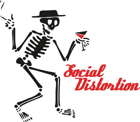 Social Distortion logo image: Social Distortion is an American punk rock band. Category: Music Social Distortion Tattoo, Social Distortion Logo, Distortion Tattoo, Chivas Wallpaper, Tool Music, Sick Boy, Social Distortion, Skeleton Sticker, Punk Poster