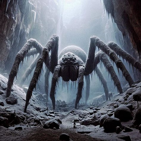 Spider Fantasy Spider Art, Fantasy Spider, Monster Spider, Spider Monster, Creepy Spider, White Spider, Spider Art, Creatures Art, Fantasy Creatures Art