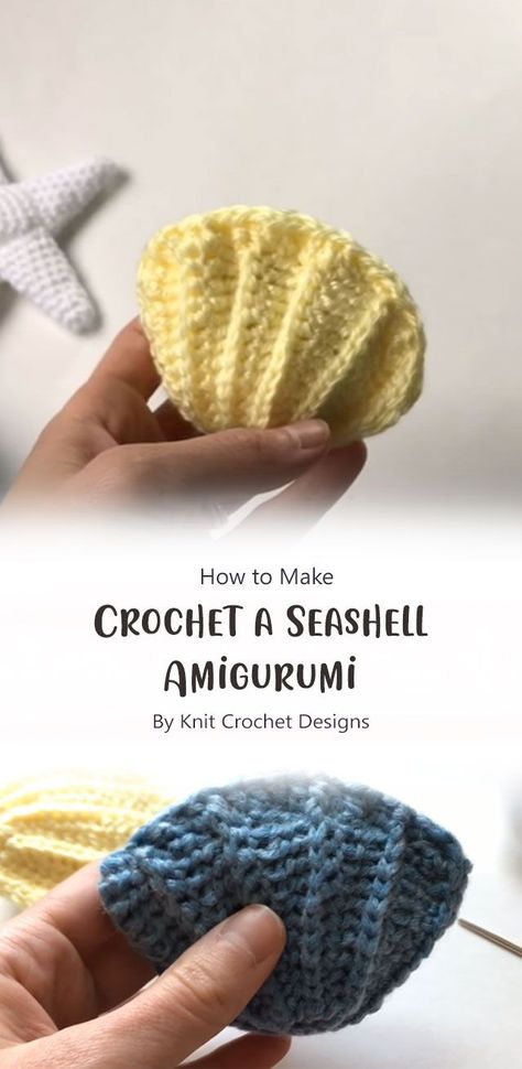 Crochet Seashell Applique, Nautical Crochet, Crochet Shell Pattern, Reef Pattern, Crochet Shorts Pattern, Crochet Basket Pattern Free, Seashells Patterns, Crochet Octopus, Form Crochet