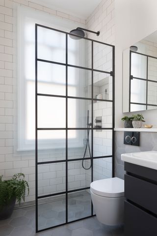 Compact Shower Room, Industrial Bathroom Design, Wet Room Bathroom, Small Shower Room, Bilik Air, Industrial Bathroom, Small Bathroom Makeover, Downstairs Bathroom, Small Bathroom Design