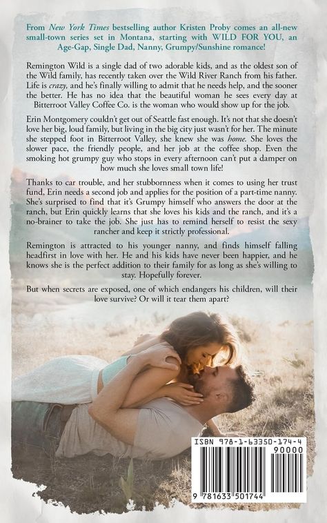 Wild for You: A Small Town, Age Gap, Single Dad Romance (The Wilds of Montana, Band 1) : Proby, Kristen, Proby, Kristen: Amazon.de: Books Single Dad, Second Job, The Wilds, Age Gap, Single Dads, Big Family, Kiss You, Small Town, Small Towns