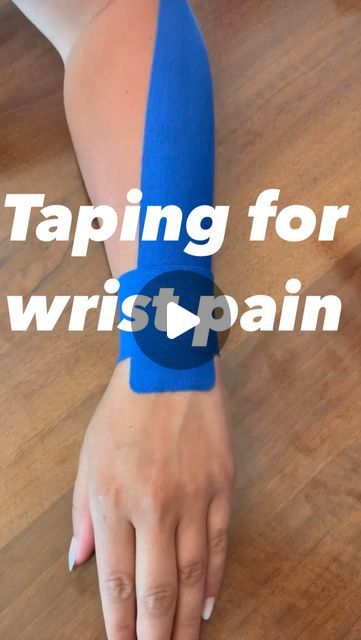 Athletic Tape Wrist, Wrist Kt Taping, Wrist Therapy Exercises, Diy Wrist Brace, Kt Tape Wrist Pain, How To Wrap Your Wrist, How To Wrap A Sprained Wrist, Kt Tape Wrist Support, Sprained Wrist