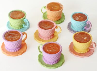 Edible Tea Cups | Fun Family Crafts Edible Tea Cups, Kids Tea Party, Princess Tea Party, Mini Quiche, Tea Party Food, Girls Tea Party, Alice In Wonderland Tea Party, Ice Cream Cones, Alice In Wonderland Party