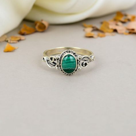 , Oval Statement Ring, Valentine'S Day Ring, Gf Gift, Anniversary Ring, Natural Malachite, Oval Malachite Ring, Malachite Jewelry, Malachite Band, 925 Stamped Ring, Silver Wedding Band, Silver 925 Jewellery, Statement Ring Bands Malachite Ring, Stamped Ring, Silver Wedding Band, Malachite Rings, Malachite Jewelry, Cocktail Jewelry, Carnelian Ring, Malachite Stone, Silver Wedding Bands