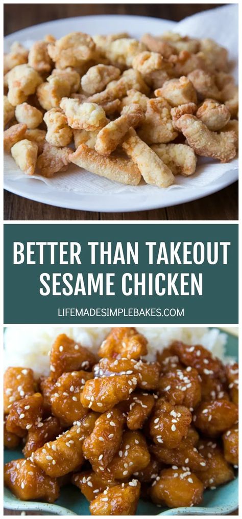 Life Made Simple, Le Creuset Dutch Oven, Sesame Chicken Recipe, Better Than Takeout, Chicken Life, Sesame Chicken, Dirty Dishes, Orange Chicken, Chinese Dishes