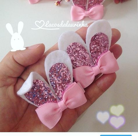 gancho Hair Bows Diy Ribbon, Felt Hair Accessories, Girls Hair Bows Diy, Hair Flyer, Hair Bow Tutorial, Hair Clips Diy, Easter Bows, Bows Diy Ribbon, Bows Diy