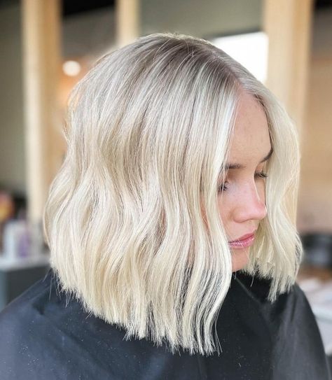 Bright Blonde Bob Short, Bright Blonde Short Hair, Short Bright Blonde Hair, Short White Blonde Hair, Bright Blonde Bob, Icy Blonde Bob, Light Blonde Bob, Short Blonde Hair Ideas, Platinum Blonde Bob