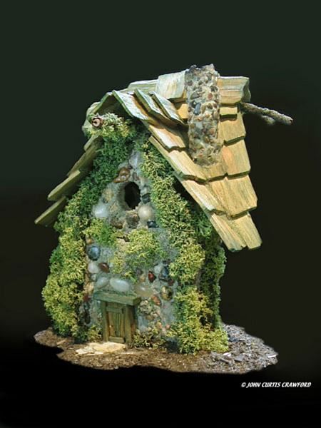 Mossy Faerie House, Toad House, Real Fairies, Fairy Stuff, Garden Birdhouses, Garden Houses, Fairy Homes, Fairy Village, Fairy Home