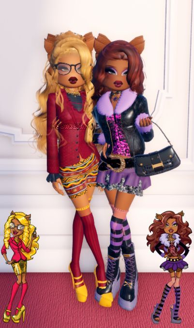 #dress #impress #fashion #style #ootd #outfitinspiration #dressup #dressgoals #dresslover #dressaddict #dressoftheday #dressinspo #dressinspiration #dressupgame #dressupideas #dressupfun#dressToImpress Clawdeen Dti Outfit, Clawdeen Wolf Dress To Impress, Clawdeen Dress To Impress, Mh Clawdeen, High School Dresses, Monster High Cosplay, Wolf Dress, Duo Dress, Spanish Outfits