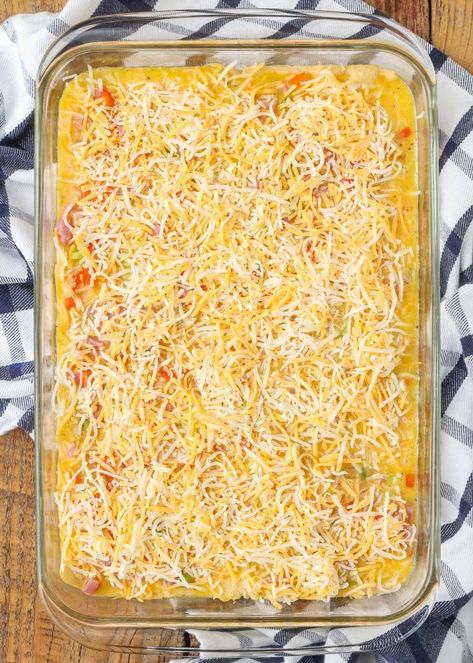 Breakfast Casserole With Crescent, Breakfast Casserole With Crescent Rolls, Casserole With Crescent Rolls, Crescent Roll Breakfast, Crescent Roll Crust, Savory Ham, Breakfast Pie, Make Ahead Breakfast Casserole, Breakfast Enchiladas