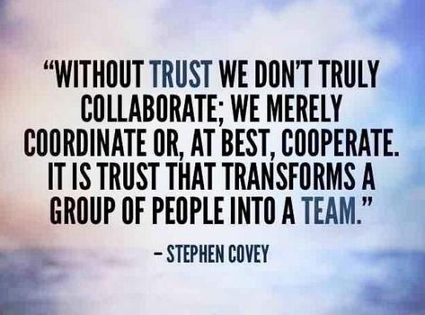 Steven Covey quote about trust being the foundation of teamwork. Work Environment Quotes, Stephen Covey Quotes, Environment Quotes, Workplace Quotes, Good Leadership Skills, Leadership Quotes Inspirational, Work Advice, Team Quotes, Leadership Inspiration