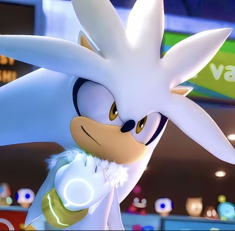 Silver Sonic Pfp, Silver Icons, Silver Sonic, Sonic Pictures, Sonic Underground, Silver The Hedgehog, Sonic 3, Sonic Franchise, Rainbow Light