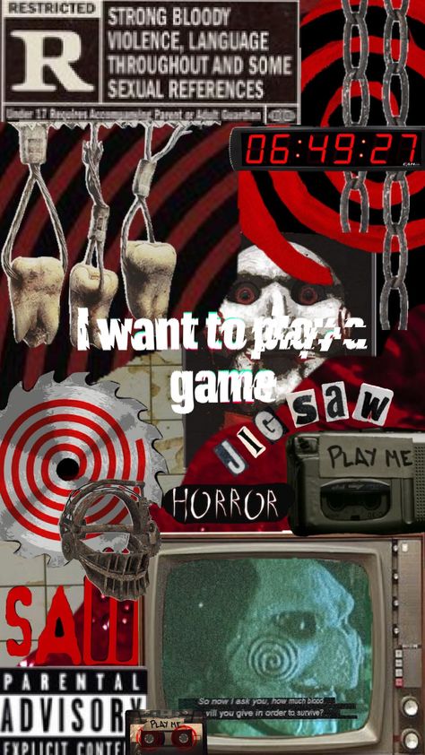 #saw #jigsaw #spiral #red #movies #horror Saw Movie Wallpaper, Saw Wallpaper Iphone, Saw Movie Aesthetic, Jigsaw Wallpaper, Horror Movie Wallpaper, Saw Wallpaper, Saw Poster, Jigsaw Horror, Jigsaw Movie