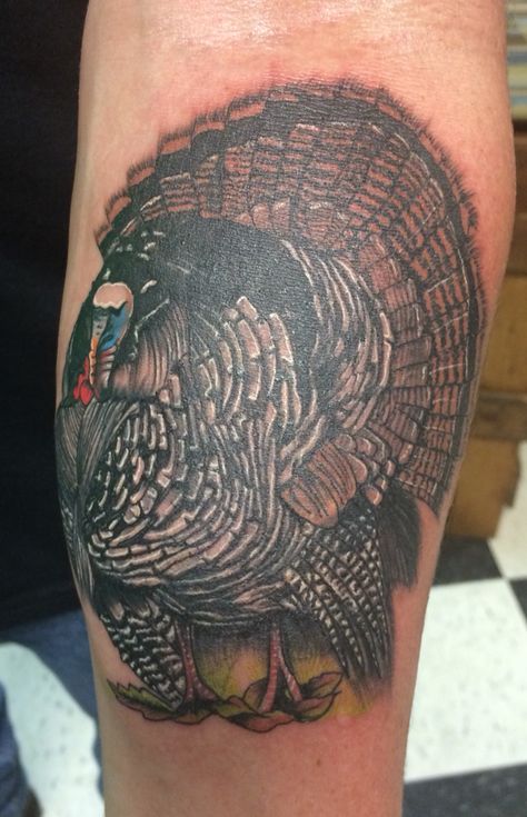 Turkey Tattoo Turkey Tattoo Ideas, Turkey Tattoo, Camo Tattoo, Turkey Tattoos, Deer Hunting Tattoos, Watercolor Turkey, Turkey Mounts, Outdoor Tattoo, Best Tattoo Ideas For Men