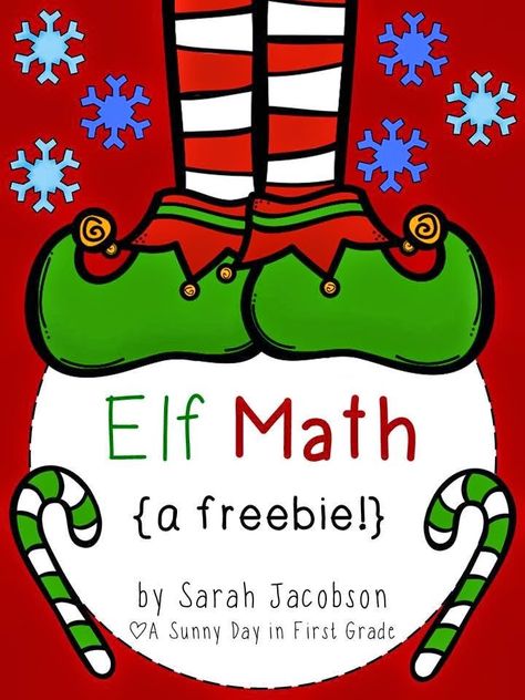 Third Grade Christmas Activities, Elf Math, Number Stories, Classroom Christmas Activities, Christmas Math Activities, Christmas Addition, Holiday Math, Christmas Teaching, Math Crafts