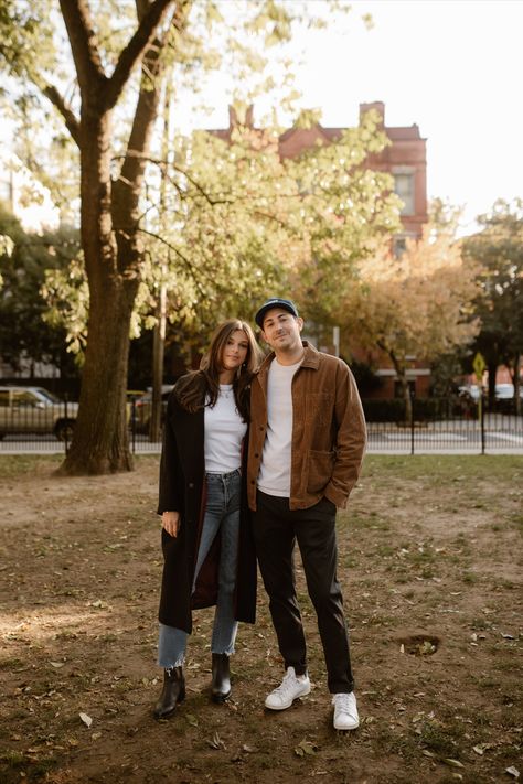 fall engagement shoot outfit ideas, minimal engagement shoot outfit, casual engagement shoot, long black fall coat, fall fashion 2023, black boots for fall, jeans for fall, ootd, fall fashion inspo, minimal bride, engagement shoot photos Men’s Engagement Photo Outfits Fall, Engagement Photos Outfits Couple, Engagement Photo Mens Outfit, Casual Photoshoot Poses Couple, Casual Fall Couples Photoshoot, Casual Engagement Pictures Outfits Black Couples, Women Fall Photoshoot Outfits, Fall Outfit Engagement Photos, Engagement Photo Winter Outfits