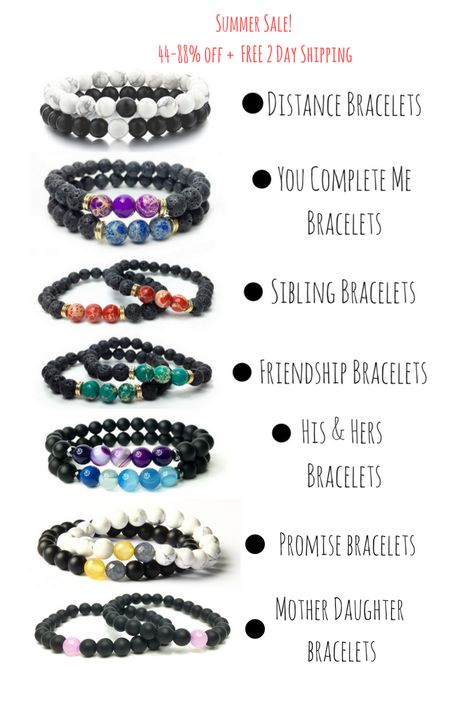 Alpha Bracelets, Best Friend Birthday Present, Relationship Bracelets, Promise Bracelet, Couples Bracelets, Distance Bracelets, Diy Best Friend Gifts, Mother Daughter Bracelets, Cute Couple Gifts