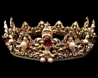 Medieval Crown, Custom Crown, Royal Crowns, Golden Crown, Kings Crown, Crown Design, Royal Jewels, Bridal Crown, Wedding Crown