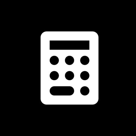 Black Calculator, Icon Widget, Mobile App Icon, Black App, Apple Icon, Galaxy Samsung, Apple App, Themes App, Universal Language