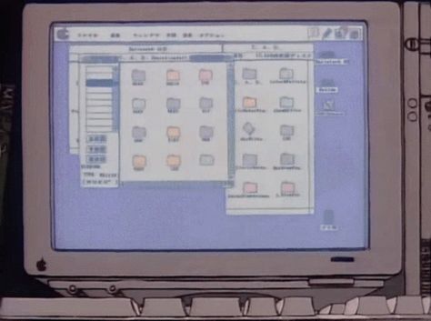 Old Computer, Computer Humor, Character Letters, Anime Gifs, Cowboy Bebop, 90s Anime, Aesthetic Gif, Cool Animations, Retro Aesthetic