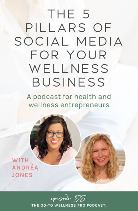 About the Episode: The 5 Pillars of Social Media for Your Wellness Business with Andréa Jones This week on the Go-To Wellness Pro podcast I’m chatting with special guest Andréa Jones all about social media strategy. Andréa covers five pillars to start when building a social media strategy for your practice to grow a robust... View Article The post The 5 Pillars of Social Media for Your Wellness Business with Andréa Jones appeared first on Jules Design. Wellness Content Pillars, Content Pillars, 5 Pillars, Facebook Strategy, About Social Media, Cell Therapy, Wellness Business, Social Media Strategy, Power Of Social Media