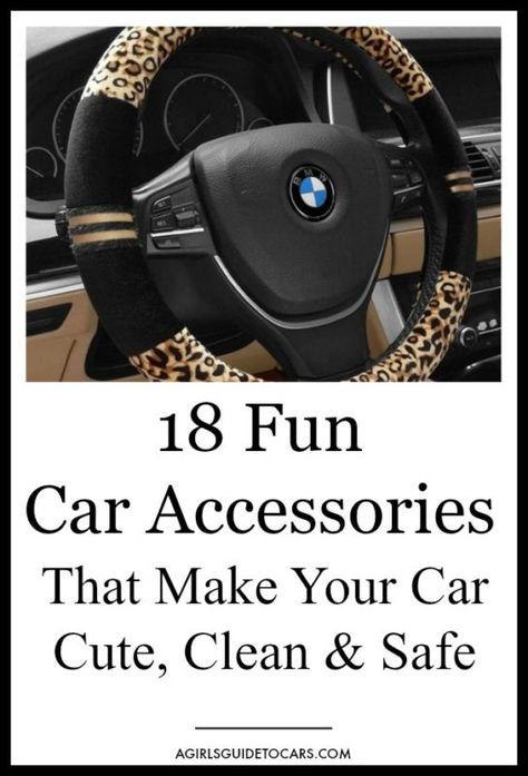 We all love accessories, and so do our cars! Here are 18 fun and effective car accessories for under $20 to make your car cuter, cleaner & safer. #caraccessories #caraccessoriesclean #caraccessoriestips #caraccessorytips #caraccessoriesmusthave #interiorcaraccessories #usefulcaraccessories #caraccessoriesforwomen Car Accessories For Guys, Car Accessories Diy, Car Life, Car Tips, Cool Car Accessories, Car Organization, Pumpkin Carriage, Car Accessories For Girls, Safe Cars