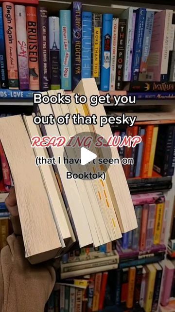 bookwormmargo on Instagram: "What was the book that pulled you out of your last reading slump?

#bookreel #bookstagramreels #bookrecommendations #bookishreels #bookworm #bookish #bookrecommendation #bookrec #bookrecs" Short Books To Get You Out Of A Reading Slump, Reading Slump Books, Books To Get You Out Of A Reading Slump, Reading Slump, Short Books, Slumping, Books Reading, February 15, Book Recommendations