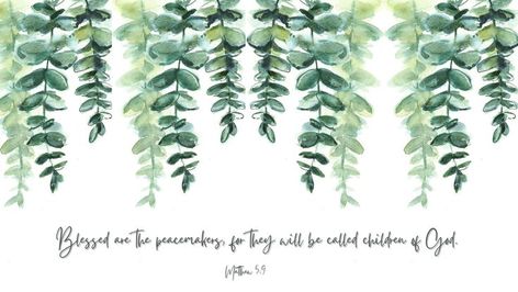 Bible verse Mattnew 5:9 facebook cover Facebook Cover, Bible Verse, Plant Leaves, Bible Verses, Bible, Plants