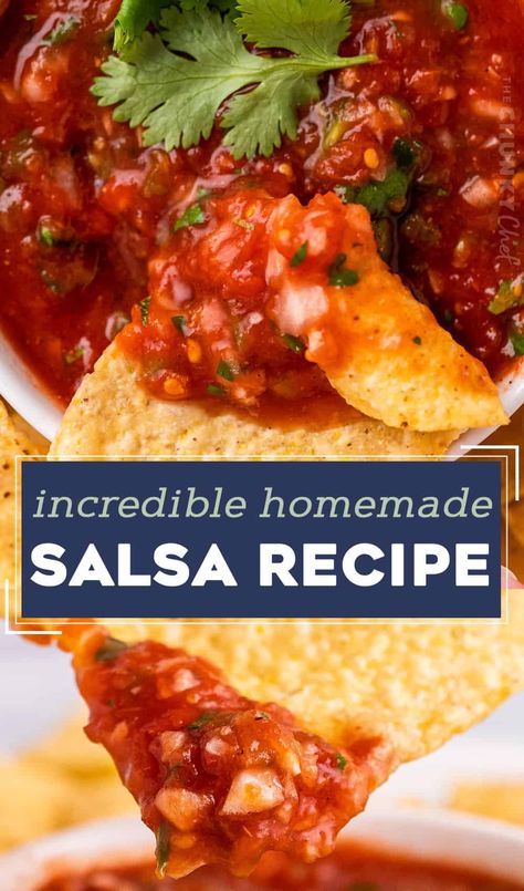 Different Salsa Recipes, Award Winning Salsa Recipe, Sweet And Spicy Salsa, Best Homemade Salsa, Restaurant Salsa, Best Salsa Recipe, Blender Salsa, Mexican Salsa Recipes, Fresh Salsa Recipe