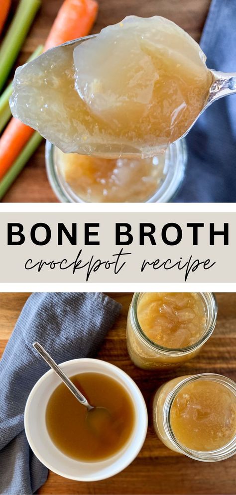 Collagen Bone Broth Recipe, Make Bone Broth, Brownie Bites Recipe, Homemade Bone Broth, Budget Family Meals, Bone Broth Recipe, Family Baking, Family Meal Planning, Broth Recipes