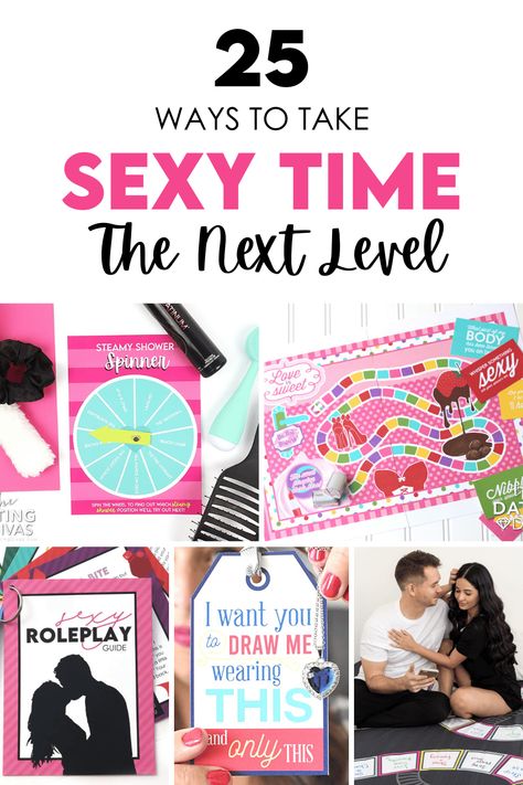 I am so excited to try out these new sexy time ideas! #sexytime #sexyforeplay #sexyideas Activity Jar, Intimate Ideas, Date Night Ideas For Married Couples, Sweet Games, Fact Or Fiction, Romance Tips, Romantic Date Night Ideas, Spin The Bottle, Creative Dates