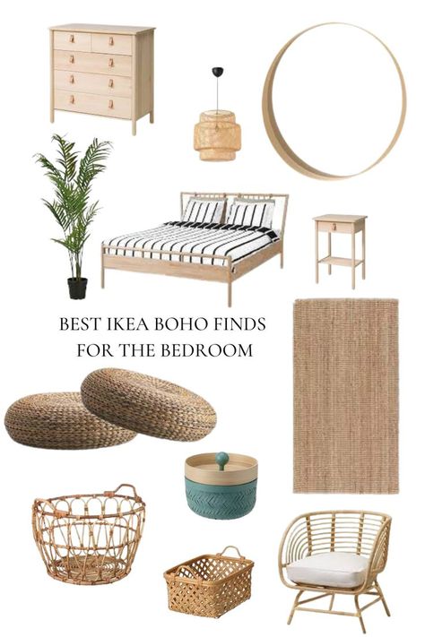 Ikea Boho Bedroom, Ikea Boho, Bedroom Finds, Ikea Finds, Classy Living Room, Best Ikea, Pinterest Room Decor, Preppy Room Decor, Bohemian Bedroom Decor