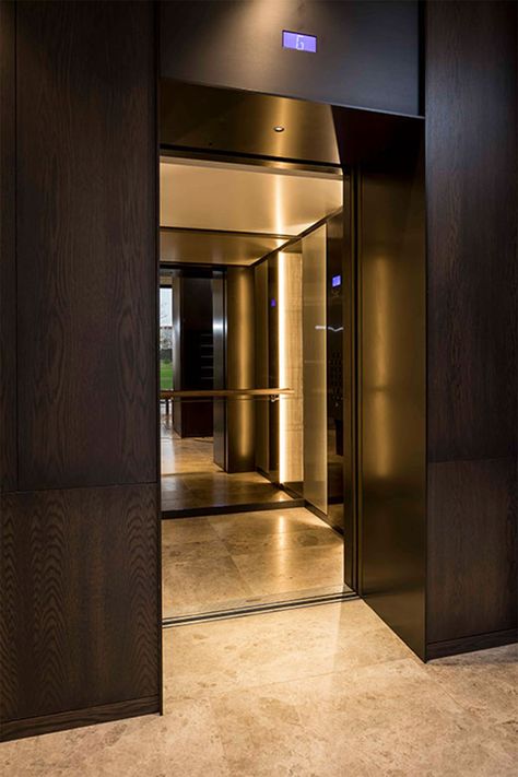 Elevator Interior, Elevator Lobby, New York Buildings, Elevator Design, Building Signs, Travertine Floors, Kings Cross, Victorian Buildings, Lift Design