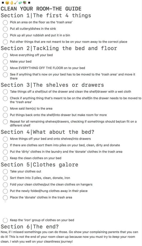 #Motivation #Trends #Inspiration #Inspo #HomeTrends #CreativeIdeas #Ideas Declutter Room Checklist, Tips For Tidying Your Room, Clean Your Room Guide, Steps To Tidy Your Room, How To Deep Deep Clean Your Room, Bedroom Organization Checklist, Where To Start When Cleaning Your Room, Deep Clean Your Room Checklist, Tidy Up Bedroom