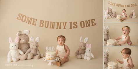 Some Bunny Is One Dessert Table, Smash Cake Bunny Theme, Some Bunny Is Turning One Backdrop, Some Bunny Is One Photo Shoot, Some Bunny Is Turning One Photo Shoot, Bunny Baby Shower Theme Girl, Some Bunny Is One Cake Smash, 1st Birthday Girl Bunny Theme, Some Bunny Turns One