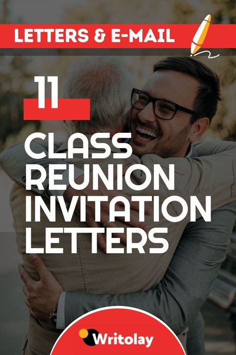 A class reunion is an event when old friends and colleagues are invited to share new experiences and recall old memories. #Letters # Emails # Writolay 50th Class Reunion Invitations, Class Reunion Invitations Template Free, Solicitation Letter, Class Reunion Invitations, High School Class Reunion, Reunion Invitation, Reunion Invitations, Invitation Letter, Old Memories