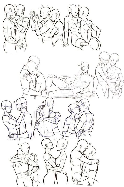 Kibbitzer Couple Poses, Phone Poses Reference, Bridal Carry Pose Reference Drawing, Sitting In Lap Couple Drawing Reference, Couple Poses Drawing Reference Spicy, Cuddle Pose Ref, Couple Poses Drawing, Couple Poses Reference, Different Poses