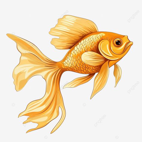 golden fish png illustration Golden Fish Illustration, Fish Png, Fish Clipart, Png Illustration, Ad Illustration, Golden Fish, Fish Illustration, Transparent Image, Goldfish