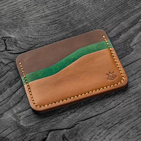 SHOP | STR Handmade Card Wallet Pattern, Handcrafted Leather Wallet, Diy En Cuir, Small Leather Accessories, Leather Anniversary Gift, Leather Wallet Pattern, Leather Card Holder Wallet, Leather Anniversary, Men's Wallets