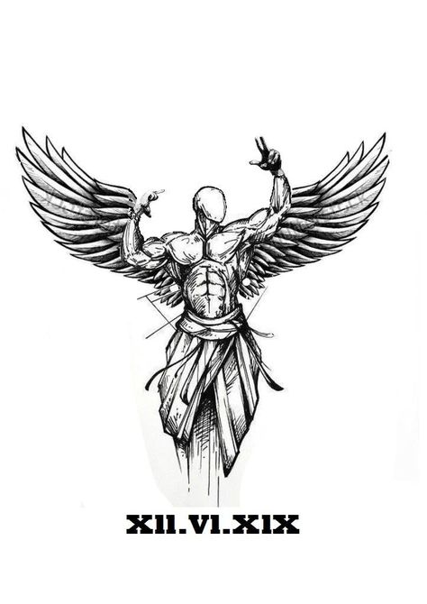 Back Of Neck Tattoo Men, Tricep Tattoos, Wing Tattoo Men, Atlas Tattoo, Simple Tattoos For Guys, Back Of Neck Tattoo, Wrist Tattoos For Guys, Gym Art, Back Tattoos For Guys