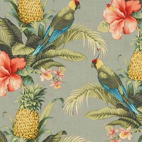 Tommy Bahama Decor, Outdoor Furniture Fabric, Tropical Interiors, Extra Long Curtains, Outdoor Upholstery Fabric, Bedroom Porch, Hawaiian Fabric, Tommy Bahama Home, Tropical Fabric