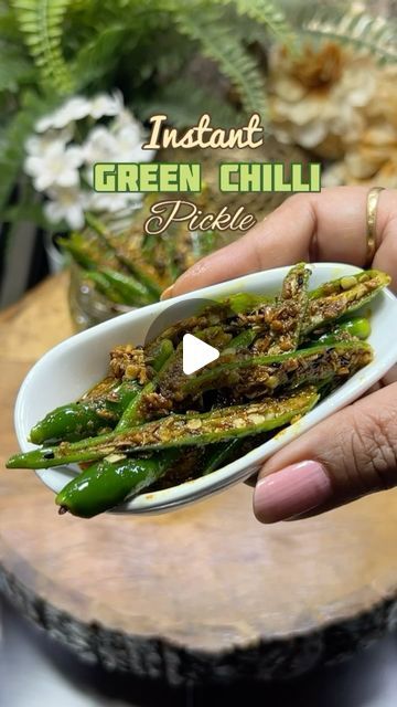 GARIMA BHARGAVA | FOOD & TRAVEL on Instagram: "Green Chilli Pickle Instant Green Chilli Pickle 
📌save for later

Ingredients 
150 gms Green Chilli 
1 tbsp saunf
1 tbsp jeera 
1/2 tsp Methi Dana 
1 tbsp Rai 
1/2 tsp haldi 
1/2 tsp Kashmiri chilli 
Heeng 
1 tbsp Kalonji
Salt to taste 
3 tbsp Mustard Oil
1/2 Lemon

#chillipickle #greenchilli #greenchilliachar #greenchillirecipe #acharrecipes #recipes" Chilli Pickle Recipe, Indian Pickle Recipe, Pickle Mango Recipe, Green Chilli Pickle, Chilli Pickle, Kashmiri Chilli, Chilli Recipes, Mango Recipes, Mustard Oil