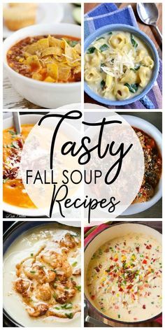 If you’re looking for a way to celebrate this fall season try one of these Tasty Fall Soup Recipes. They’re sure to warm your heart and your belly. There’s a lot that I think of when I think of the fall season and a good, hearty soup is one of them. There’s nothing I like … American Soup, Soup Fall, Fall Eats, Creamy Soup Recipes, Fall Soup, Fall Soup Recipes, Fall Comfort Food, Fall Soups, Cooking Classy