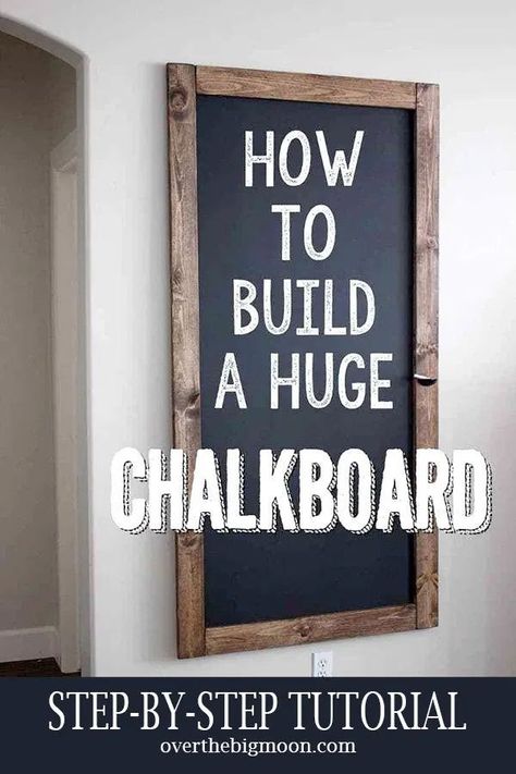 Giant Chalkboard Diy, Decorative Chalkboard Ideas, Decorating A Large Kitchen Wall, Minimalist Kitchen Wall Decor, Kitchen Chalkboard Ideas, Playroom Kitchen, Wall Chalkboard, Kitchen Chalkboard, Big Moon