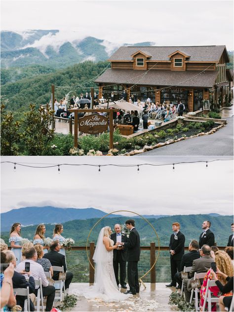 Destination Wedding In The Mountains, Pigeon Forge Wedding, Wedding Venue Mountain View, Married In The Mountains, Tennessee Fall Wedding, Smokey Mountains Wedding, Great Smoky Mountains Wedding, Destination Wedding Mountains, Gatlinburg Wedding Venues