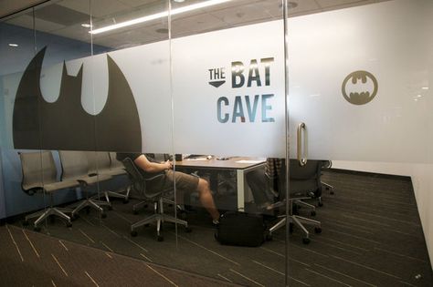 big conference room names - bold design Meeting Room Names, Conference Room Design, Room Signage, Meeting Room Design, Commercial And Office Architecture, Bat Cave, Office Themes, Traditional Office, Office Tower